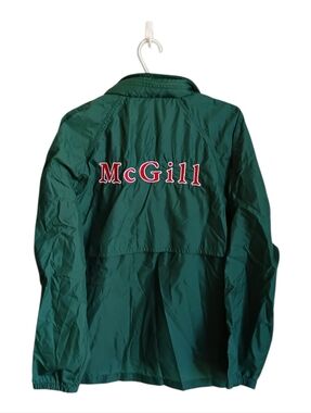 Vintage McGill University Misty Moutain  Windbreaker Jacket with Red Logo Med
